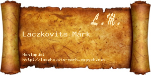 Laczkovits Márk névjegykártya